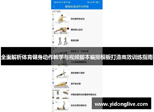 全面解析体育健身动作教学与视频脚本编排模板打造高效训练指南